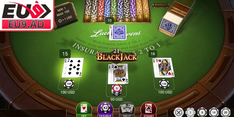 Cách rút lá thứ 3 trong Blackjack online Eu9
