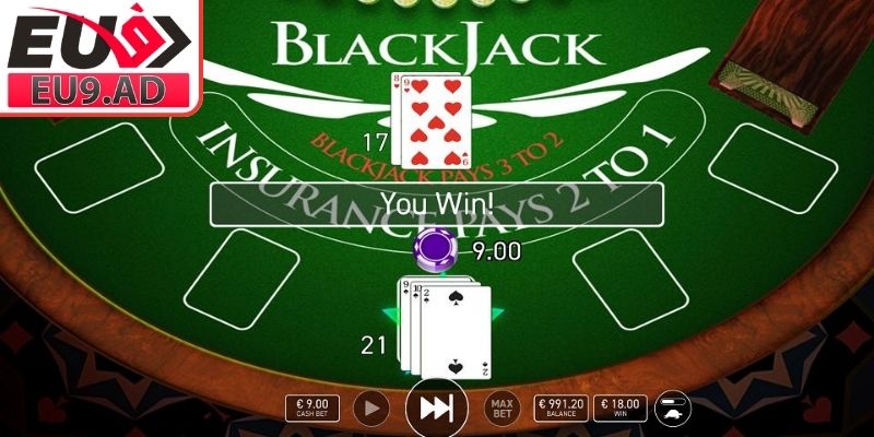 Cách tính điểm Blackjack Eu9
