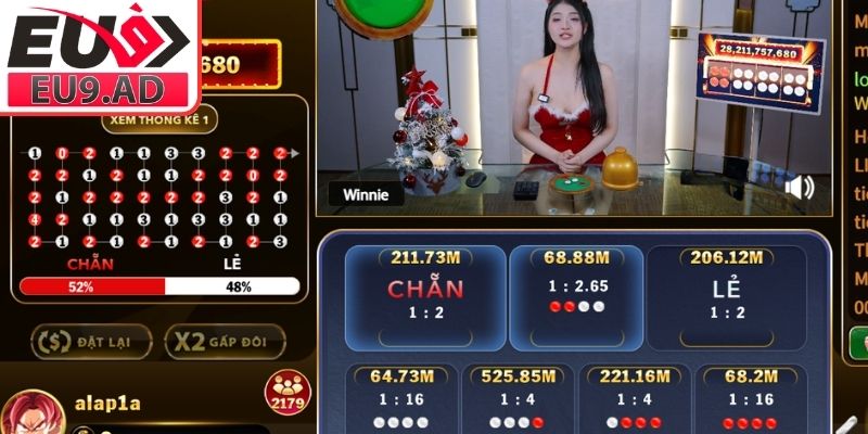 Soi cầu Xóc Đĩa online Eu9 xen kẽ